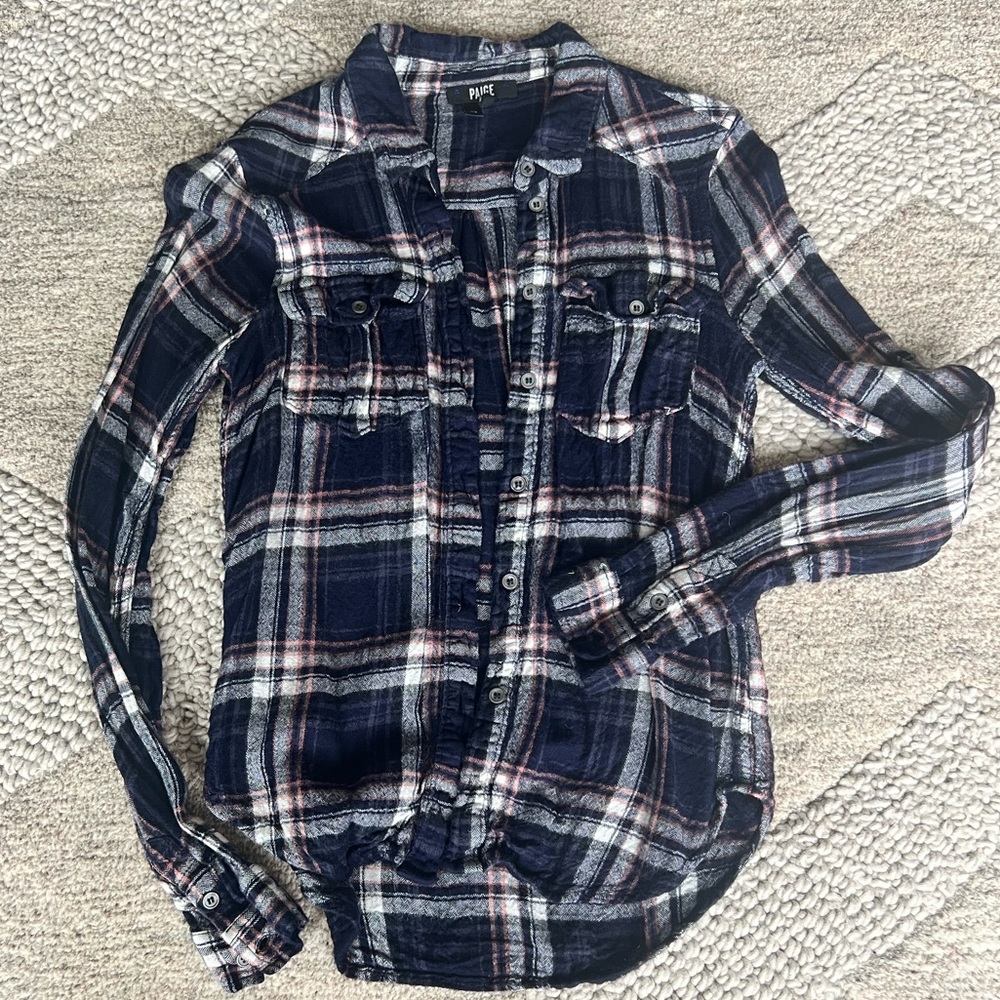 Paige flannel button down